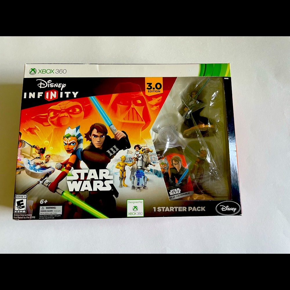 XBox 360 Disney Infinity STAR WARS Starter Pack 3.0 Edition in box. Pre-Used